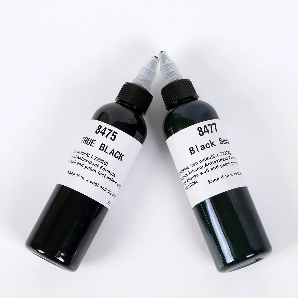 Wenshe 120Ml Microblading Kleur Wenkbrauw Hars Kleur Wenkbrauw Tattoo Micro Hoofdhuid Micropigmentatie Zwart Permanent Make-Up Pigment