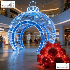 Boule lumineuse LED de Noël, sphère lumineuse de Noël, globe lumineux LED, guirlande lumineuse LED en forme de boule, arche lumineuse LED - Product Image 1