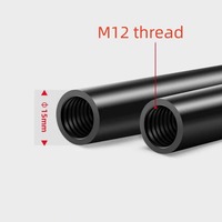 Tige d'extension de rail de 15mm pour caméra Matte Box Follow Focus Cage Extended /10/25/30/40/50cm