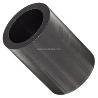 Entretoise en plastique ABS POM noire ronde, tube creux en nylon, bague d'isolation en plastique pour montage à vis