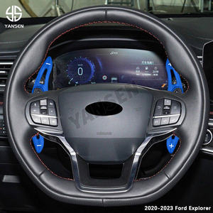 Palanca de Cambios para <span class=keywords><strong>Ford</strong></span> Explorer Ecoboost 2020 2021 <span class=keywords><strong>2022</strong></span> <span class=keywords><strong>Lincoln</strong></span> Aviator <span class=keywords><strong>Navigator</strong></span> L Continental, Extensión de Palanca de Cambios para Volante de Coche - Product Image 4