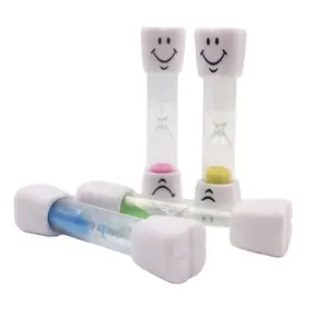 Custom High Quality Promotional Gift Kids Toothbrush Smile Sand Timer With Logo