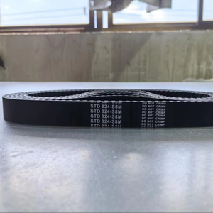 Courroie de distribution en caoutchouc <span class=keywords><strong>Phenix</strong></span> STD8M, pas de 8 mm, courroie synchrone courbe noire pour robotique CNC, service de découpe - Personnalisation OEM - Product Image 1