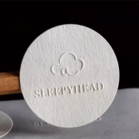 Boîtes de papier avec étiquettes autocollantes texturées mates, design de marque en relief 3D avec logo personnalisé