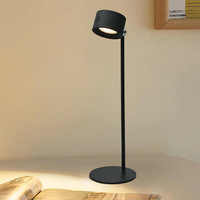Lampes de table sans fil portables à piles avec tête d'angle magnétique réglable Lampe rechargeable avec applique murale à gradation CCT