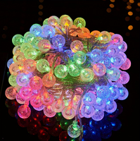Wiederaufladbare LED-Globus-Sternlichterkette Warmweiß/Mehrfarbig mit Timer für Weihnachten, Zuhause, Schlafzimmer, Garten, Party, Hochzeitsdekoration