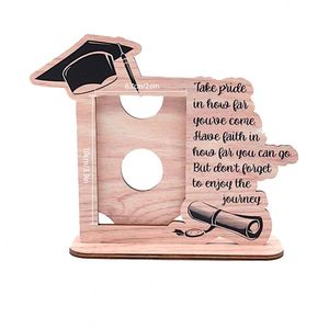 Factory Season Wooden Photo <b>Frame</b> Ornament Inspirational Quote <b>Graduation</b> <b>Frame</b>, Class of Keepsake Stand for Graduate - Product Image 3