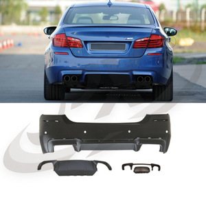 Parachoques trasero para BMW Serie 5 F10 F18 2011-2017, kit de carrocería de plástico con difusor y piezas de embellecimiento - Product Image 1