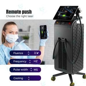 La mejor máquina de depilación láser con sistema de control remoto 3 longitudes de onda 755 808 1064nm máquina de depilación láser de titanio - Product Image 2