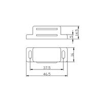 Loquet de porte magnétique en plastique blanc moderne pour armoires de cuisine et meubles pour hôtels et salons Matériau métallique
