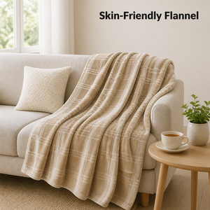 Manta de Franela Personalizada OEM, Manta a Cuadros Suave y Acogedora para Sofá, Cama y Hogar, Tamaño y Logotipo Personalizables, Venta al Por Mayor - Product Image 3
