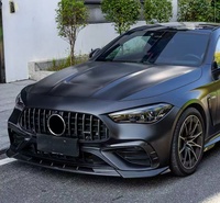 Spoiler avant en fibre de carbone véritable style SQ, lèvre de pare-chocs avant, pièces automobiles pour Mercedes Benz C293 CLE Class AMG CLE53