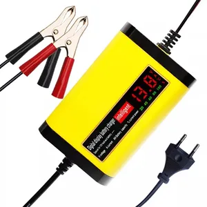 Caricabatterie intelligente con Display LCD 12V 2A per batteria per auto da moto 12V adattatore di ricarica completamente automatico caricatore per Gel al piombo 110V 220V