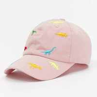 Gorra de Béisbol Casual Unisex para Niños, Diseño de Dinosaurio Pequeño, Moderna, de Sarga Común de 6 Paneles, con Estampado Digital, para Verano