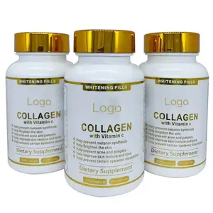 Cápsulas de Softgel para clareamento da pele Suplementos cápsulas de colágeno vegano