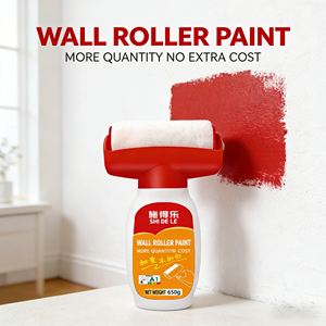 Bunkerway Acrylic Resin Interior Wall Repair Coating Liquid with Titanium Dioxide (TiO2) Home Use Brush <b>Roller</b> Application - Product Image 1