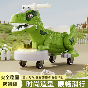 Voiture à roulettes sur le thème <span class=keywords><strong>des</strong></span> dinosaures avec roues silencieuses en plastique, quad pour garçons et filles - Jouet à roulettes - Product Image 5