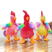 Série de jouets de poulet Cactus dansant drôle peluche chantant marche peluche fête unisexe jouets de soulagement du Stress jouets animaux en peluche doux