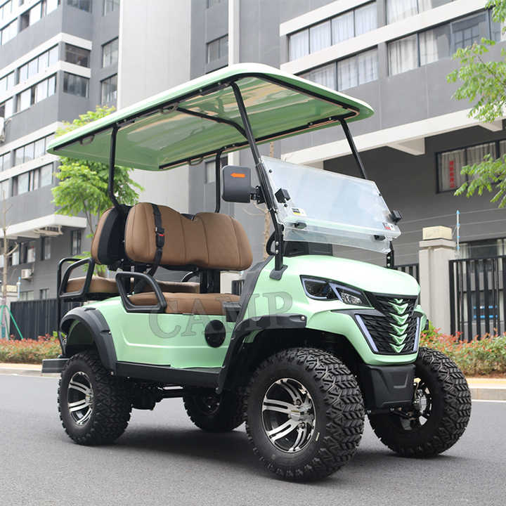 CAMP 2025 Luxury Electric Or Gas Powered Golf Cart 4 Seater 48V Buggy