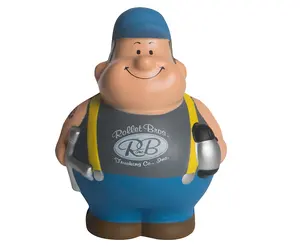 ที่กําหนดเอง PU รอบตุ๊กตาไขมัน Squishy Trucker Bert ป้องกันความเครียดบอลของเล่นโลโก้ Unisex บีบรูปร่างที่มีโลโก้ส่วนบุคคล