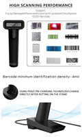 Escáner de Código de Barras Portátil de Alta Velocidad A180, 2D CCD CMOS Láser USB con Cable y Activación Automática para Mensajería, Logística y Envíos