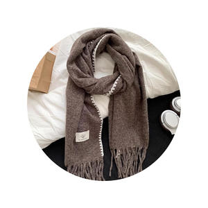 Autumn Winter Women's High-end Polyester Long Neck Warmer Korean Style Atmosphere Plush <strong>Shawl</strong> Outerwear Decoration Gift - Product Image 5