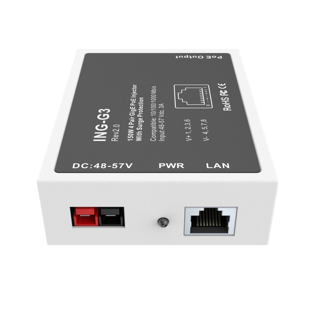 HoweVis Hot sell 2025 Starlink-Compatible 150W Gigabit PoE Injector with Gigabit Starlink Internet Satellite Kit
