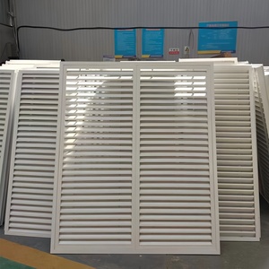 Bán buôn nhôm màn trập cửa sổ Rèm vuông hình dạng tùy chỉnh bên ngoài cán cửa chớp cửa ra vào và cửa sổ - Product Image 4