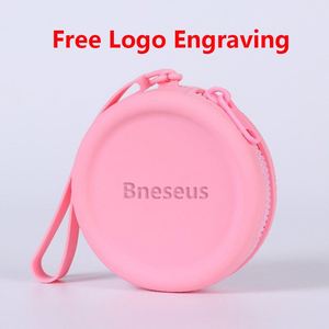 Ultra Light Portable Silicone Zipper Key Case with Free Logo Engraving, Multifunctional Storage <b>Pouch</b> for Coins Earbuds Lipstick - Product Image 3