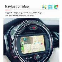 Autoradio Solution Sans Fil Apple CarPlay pour MINI Cooper F55 F56 Countryman Clubman 2014-2017 NBT Android Auto Mirroring d'Écran