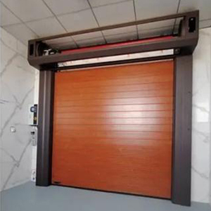 Otomatik Dış Mekan Spiral Tavan Tipi Alüminyum Yüksek Hızlı Kepenk Rulo Kapı Rüzgar Geçirmez Yüzey İşlemeli Servo Motorlu - Product Image 1