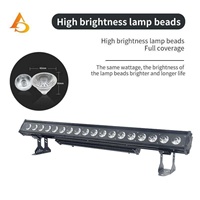Projecteur mural linéaire professionnel 18x18W LED IP65 pour extérieur – Lot de 18