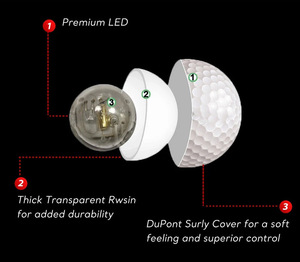 <strong>Golf</strong> <strong>Ball</strong>| Durable Two-Piece Rubber Luminous LED <strong>Golf</strong> <strong>Ball</strong>| 332 Dimples High Elasticity <strong>Golf</strong> <strong>Ball</strong> for Night OEM Customizable - Product Image 4