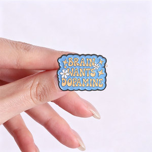 Ensemble d'épingles en émail sur le thème de la santé mentale, TDAH, autisme et broche pilule pour la décoration de sacs à dos - Product Image 2