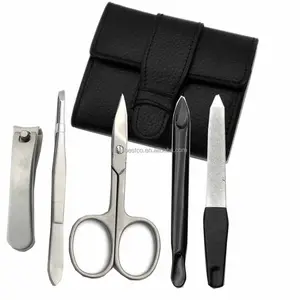 German Style Nail Care Kit For Man Manicure Tools With Leather Manicure