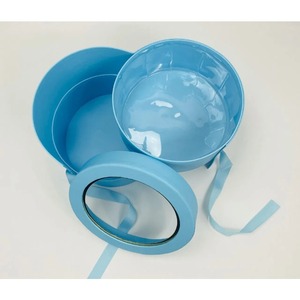 <b>Round</b> gift transparent PVC cylindrical flower <b>box</b>, transparent packaging <b>box</b>, customizable according to demand - Product Image 4