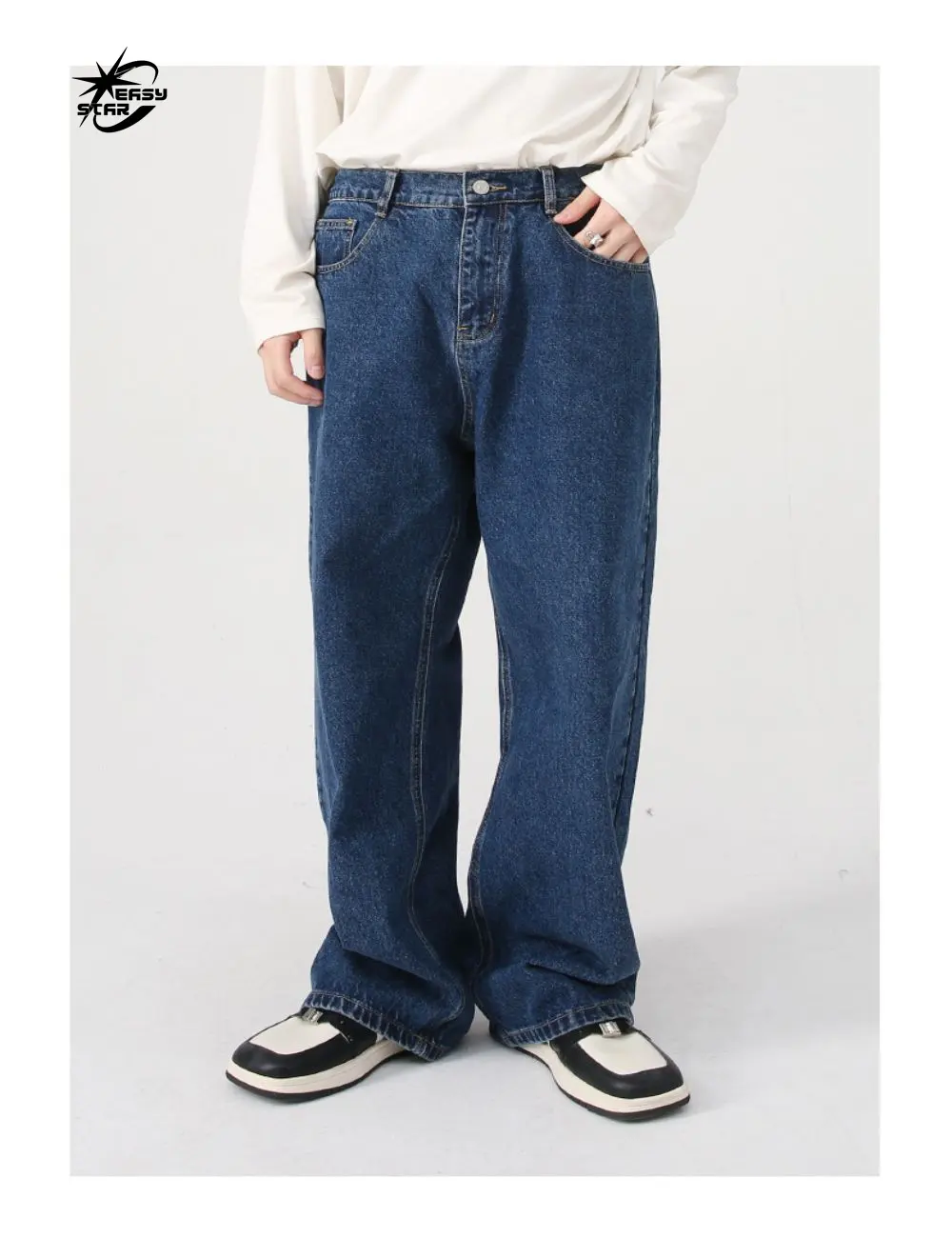 Maden niedriger Preis Jeans Herren Selvedge Denim Jeans dunkelblau retro klassisch Slim gerade Herrenhosen konische Hosen Baumwolle individuell