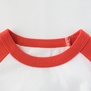 Fashion 2020 Summer Tomato Red <span class=keywords><strong>Color</strong></span> Bear Printed Kids Girl Cotton T Shirt - Product Image 2
