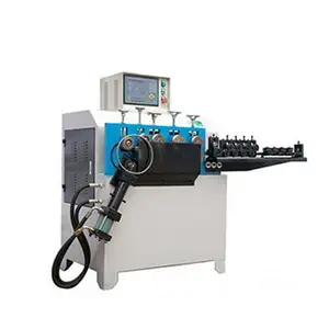 New Generation of servo CNC iron metal ring making automatic circle forming ring machine wire flat steel ring machine