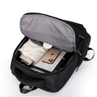 Sac à dos professionnel grande capacité, durable, léger, imperméable, avec port USB, motif géométrique, en tissu Oxford, souple, pour voyage et école, avec coussin d'air