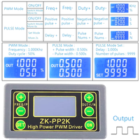 ZK-PP2K PWM DC 3.3 ~ 30V 12V 24V Regulator Pengontrol Kecepatan Motor 8A 150W Rasio Tugas Frekuensi Pulsa Peredup LED Dapat Disesuaikan