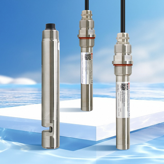 Rika RK500 CE RS485, 4-20mA Inline Optical Turbidity Sensor Probe for Water Quality Analysis
