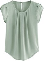 Femmes nouveauté vacances Blouse haut personnalisé femme élégant imprimé fleuri plissé Blouse décontracté à manches courtes femmes Blouses