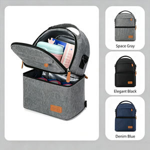 Sac isotherme promotionnel en tissu Oxford avec isolation PEVA, sac de rangement pour lait, sac pour maman, sacs isothermes de qualité alimentaire, sac isotherme de pique-nique - Product Image 1