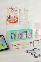 Boîte de rangement en plastique personnalisée avec logo pour cartes, organiseur de cartes mignon avec compartiments, vente en gros