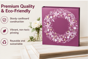 Wholesale 24 Drawer Purple Book Shaped Drawer <b>Box</b> Rigid Cardboard <b>Empty</b> Mystery Blind <b>Box</b> for Jewelry and Surprise <b>Gift</b> <b>Box</b> - Product Image 2