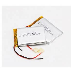 553450 3,7 в 1000 мАч lpb power jst штекер одноэлементный энергия хранения прямоугольный литий-полимерный ионный аккумулятор - Product Image 2