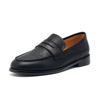 Mocassins pour femmes en cuir vieilli, chaussures confortables pour toute la journée