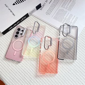 Nouvelle coque de téléphone magnétique N52 à dégradé de couleurs pour Samsung S26 Plus Ultra A37 A56 A57 A36 avec support d'objectif métallique antichoc - Product Image 4