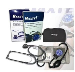 Stéthoscope médical professionnel à tête simple en acier inoxydable avec logo personnalisé - Product Image 1